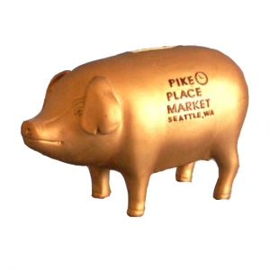 Golden Pig Piggy Bank