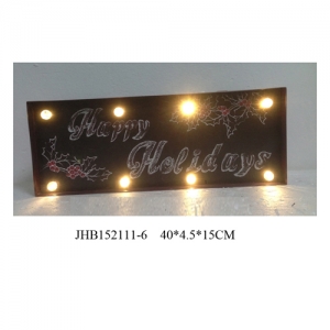 Happy Holidays iron Wall Decorations christmas Sign Plaque